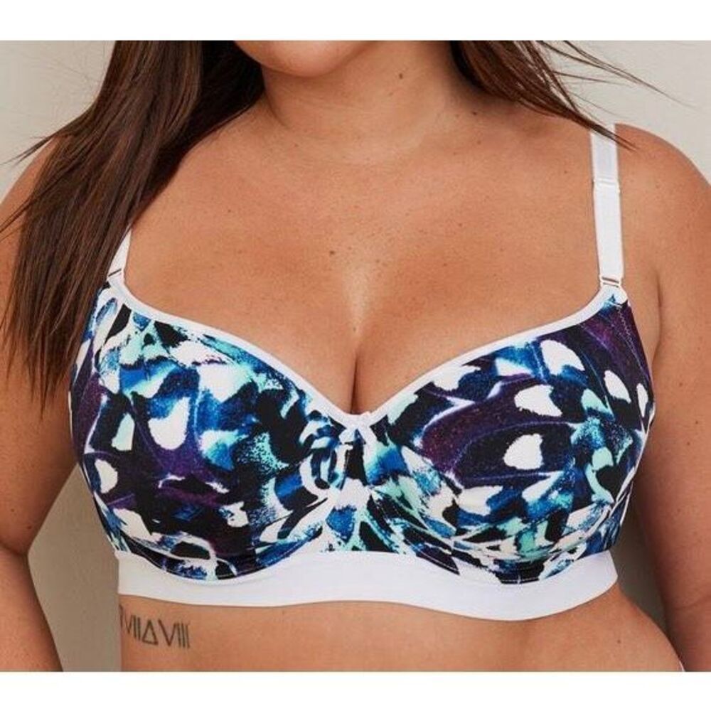 Torrid Bra Women’s 40DDD‎ Curve Lightly Lined Full Coverage Floral Balconette